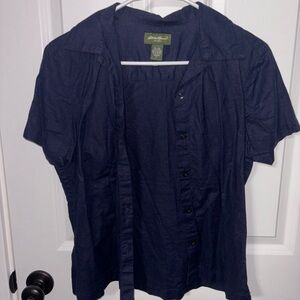 Eddie Bauer Navy Blue Men's Shirt